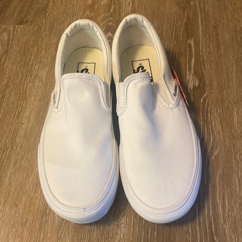 white platform vans